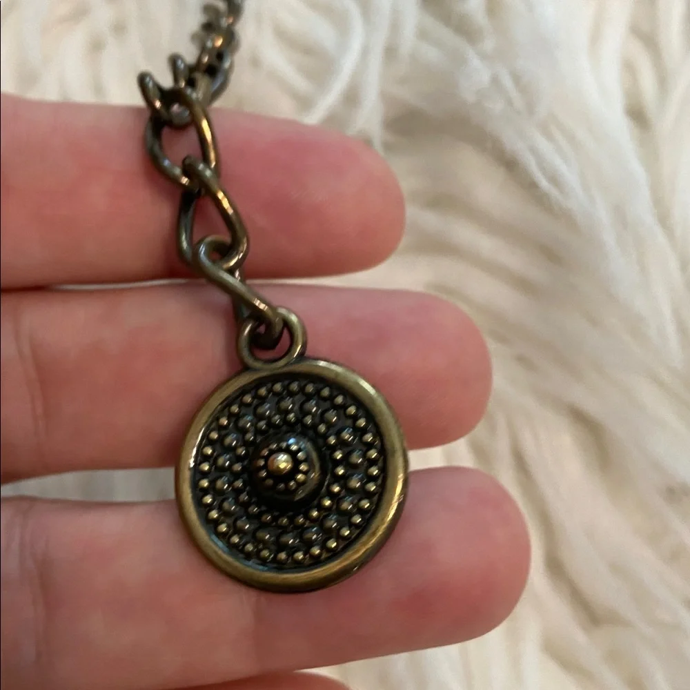 Vintage Style Medallion Belt with Brown Accents length 40” excellent condition - Picture 3 of 8